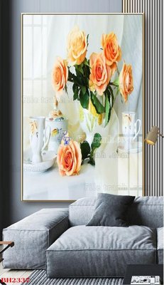 Ảnh mô tả file gốc in mica File tranh bình hoa B2337