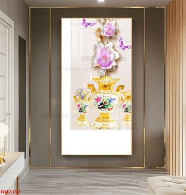 Tải file gốc File tranh bình hoa B2352 dùng cho in ấn