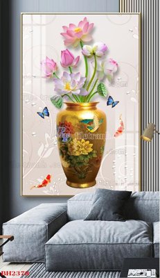 Tải file File tranh bình hoa B2378 (gốc) làm tranh treo tường
