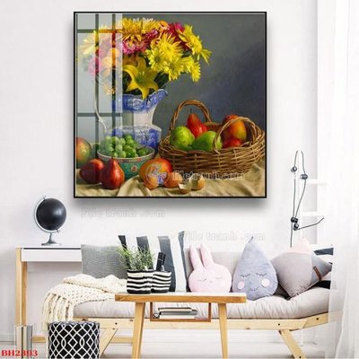 File gốc File tranh bình hoa B2393 (chuẩn màu) cho in offset