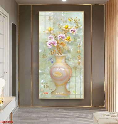 Ảnh mô tả file gốc in mica File tranh bình hoa B2395