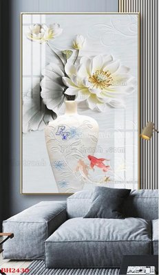 Download file ảnh gốc File tranh bình hoa B2430 để in ấn