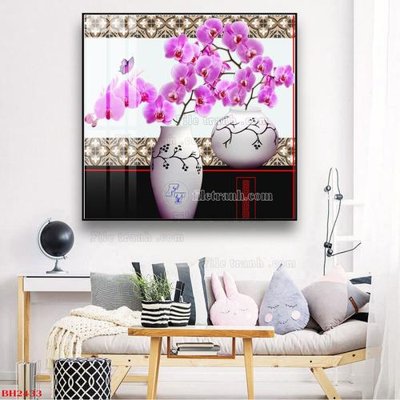 File in ấn cao cấp File tranh bình hoa B2433 (file gốc)