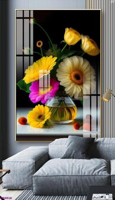 Tải file tranh File tranh bình hoa 5D hoa đẹp BH4016 (gốc) tại Filetranh.com