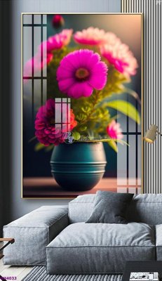 Tải file gốc File tranh bình hoa 5D hoa đẹp BH4033 (in khổ lớn) không mờ