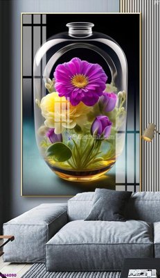 Mua file gốc File tranh bình hoa 5D hoa đẹp BH4090 (chất lượng) tại Filetranh.com