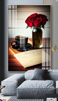 File gốc File tranh bình hoa 5D hoa đẹp BH4098 (PNG) không nền chất lượng