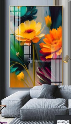 Chi tiết file gốc File tranh bình hoa 5D hoa đẹp BH4115 (cho in tráng gương)
