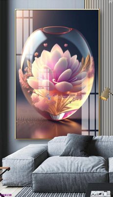 Tải file tranh File tranh bình hoa 5D hoa đẹp BH4138 (gốc) tại Filetranh.com