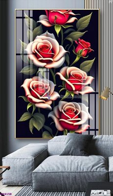 Download file gốc File tranh bình hoa 5D hoa đẹp BH4158 (độ nét cao)