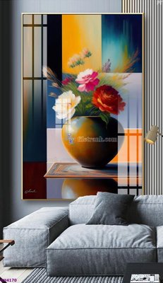 File gốc File tranh bình hoa 5D hoa đẹp BH4170 (cho in ấn) từ Filetranh.com