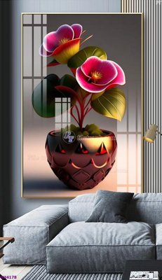 Tải file File tranh bình hoa 5D hoa đẹp BH4178 (gốc) làm file thiết kế