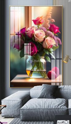 Tải file File tranh bình hoa 5D hoa đẹp BH4223 (gốc) chủ đề tâm linh
