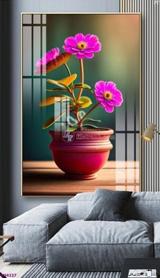 File gốc File tranh bình hoa 5D hoa đẹp BH4227 (dành cho quảng cáo)