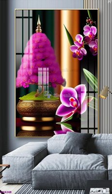 File gốc File tranh bình hoa 5D hoa đẹp BH4248 (cho in ấn) từ kho Filetranh