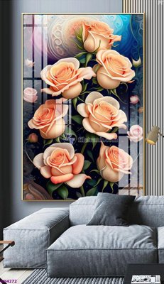 File PSD in ấn File tranh bình hoa 5D hoa đẹp BH4272 (chất lượng cao)