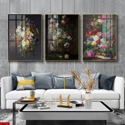 Tải file File tranh bộ 3 bình hoa phong cách cổ điển BH6019 (ảnh gốc) in tranh kính