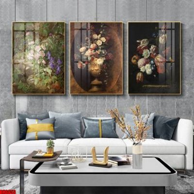File tranh PSD File tranh bộ 3 bình hoa phong cách cổ điển BH6053 chất lượng cao