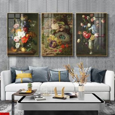 Download file tranh PSD File tranh bộ 3 bình hoa phong cách cổ điển BH6068 để chỉnh sửa