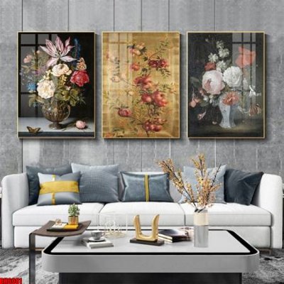 Tải file gốc File tranh bộ 3 bình hoa phong cách cổ điển BH6081 (bản PSD) đầy đủ layer