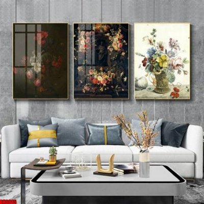 Tệp tin gốc File tranh bộ 3 bình hoa phong cách cổ điển BH6085 (chất lượng) File tranh bộ 3 bình hoa phong cách cổ điển BH6085