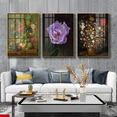 Chi tiết file ảnh File tranh bộ 3 bình hoa phong cách cổ điển BH6098 sắc nét