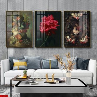 File gốc File tranh bộ 3 bình hoa phong cách cổ điển BH6099 (PNG) chất lượng cao