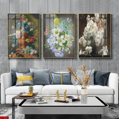 Tải file File tranh bộ 3 bình hoa phong cách cổ điển BH6116 (ảnh gốc) file AI/EPS