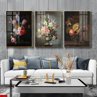 Tải file gốc File tranh bộ 3 bình hoa phong cách cổ điển BH6124 (bản PSD) còn layer