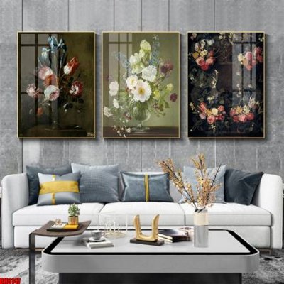 File gốc File tranh bộ 3 bình hoa phong cách cổ điển BH6147 (in 3D) nghệ thuật