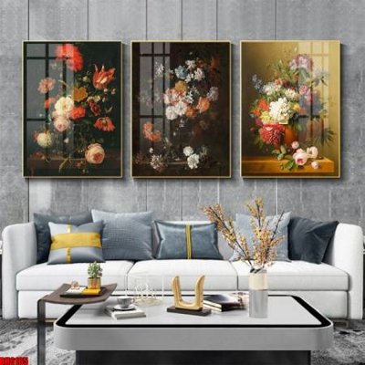 Tải file tranh File tranh bộ 3 bình hoa phong cách cổ điển BH6165 (gốc) tại Filetranh.com