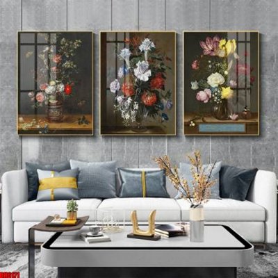 File tranh File tranh bộ 3 bình hoa phong cách cổ điển BH6171 (ảnh gốc) cho in ấn kỹ thuật số