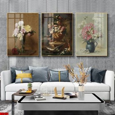 Tệp tin gốc File tranh bộ 3 bình hoa phong cách cổ điển BH6191 (dùng cho in ấn) chuyên nghiệp