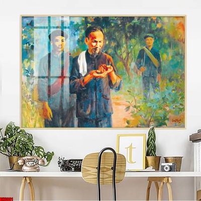 File tranh File in tranh bác hồ chất lượng cao BH8001 (gốc) chủ đề tĩnh vật