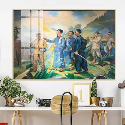 File gốc File in tranh bác hồ chất lượng cao BH8017 (trang trí) phòng làm việc