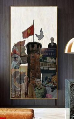 File tranh File in tranh bác hồ chất lượng cao BH8042 (bản gốc) treo quán cafe