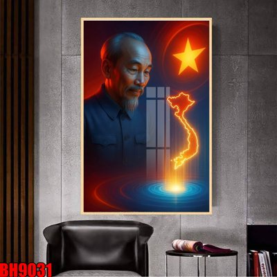 Tải file File in tranh bác hồ chất lượng cao BH9031 (gốc) làm tranh trang trí