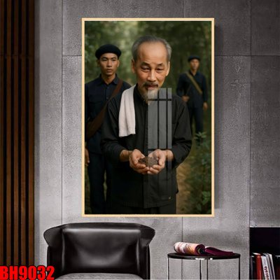 File gốc File in tranh bác hồ chất lượng cao BH9032 (trang trí) phòng trẻ em