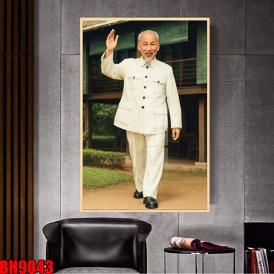 File tranh gốc File in tranh bác hồ chất lượng cao BH9043 (bản quyền) Filetranh.com