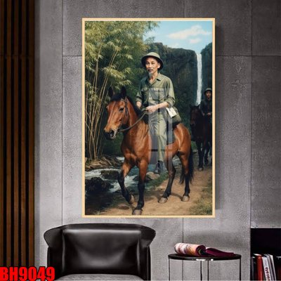 File tranh File in tranh bác hồ chất lượng cao BH9049 (bản gốc) treo quán cafe