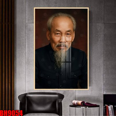 File ảnh File in tranh bác hồ chất lượng cao BH9054 (gốc) dùng in Pano