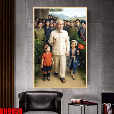 File gốc File in tranh bác hồ chất lượng cao BH9056 (cho in ấn) từ Filetranh.com
