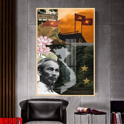 File tranh File in tranh bác hồ chất lượng cao BH9071 (gốc) chủ đề thiên nhiên