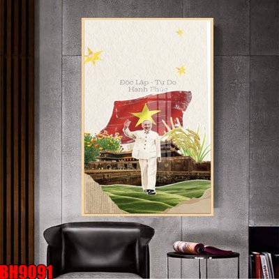 File PSD File in tranh bác hồ chất lượng cao BH9091 (gốc) nhiều lớp (multi-layer)