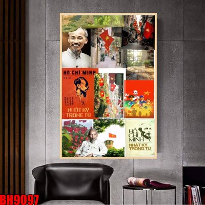 Download file File in tranh bác hồ chất lượng cao BH9097 (gốc) in mica cao cấp