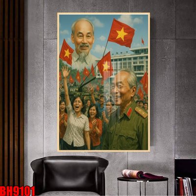 File PSD File in tranh bác hồ chất lượng cao BH9101 (bản gốc) cho nhà in