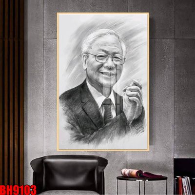 File ảnh File in tranh bác hồ chất lượng cao BH9103 (gốc) in biển hiệu