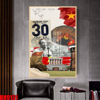 File in ấn chuyên nghiệp File in tranh bác hồ chất lượng cao BH9131 (file gốc)