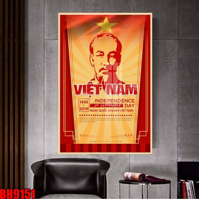 File tranh PSD File in tranh bác hồ chất lượng cao BH9151 chất lượng cao