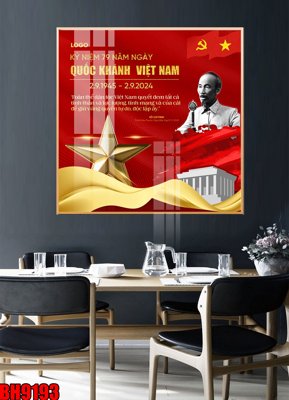 File PSD File in tranh bác hồ chất lượng cao BH9193 (bản gốc) dễ dàng edit